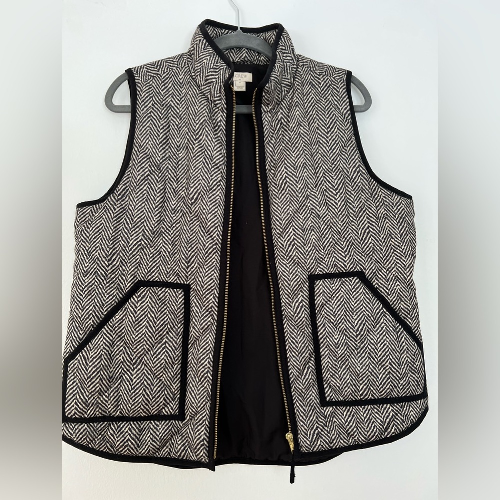 J. Crew Factory Quilted Zip Up Vest